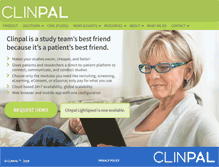 Tablet Screenshot of clinpal.com